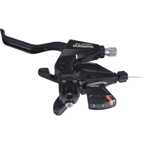 Shimano ST-M310 Versnellings-/Remhendel 3-speed links, zwart