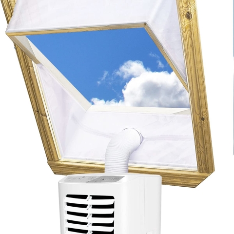 Raamafdichting voor Mobiele Airconditioner, Wasdrogers - Airconditioning Raamafdichting - Raamafdichting voor airco's Heteluchtstop voor Bevestiging aan Ramen, Dakramen, Openslaande Ramen