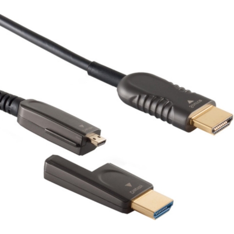 S-Impuls Actieve HDMI optical fiber kabel met smalle connector - versie 2.0 (4K 60Hz HDR) - 7,5 meter