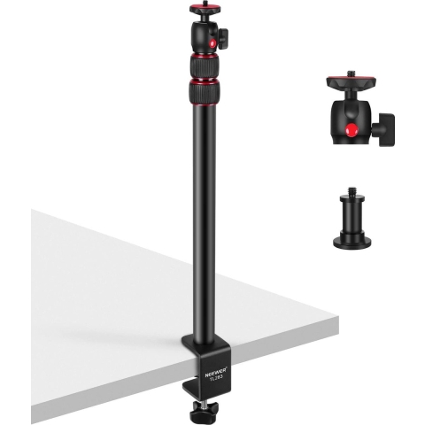 Neewer® - Uitschuifbare Camera Bureauhouder met Balhoofd - Verstelbare Tafel Lichtstatief 17"-40" met 1/4" Schroef en C Klem voor DSLR Camera, Ringlicht, Livestream, Vlog - Maximale Belasting: 3kg, TL283