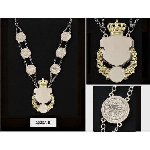 2020A-Bi, Prinsenketting met loof, bi-color uitvoering