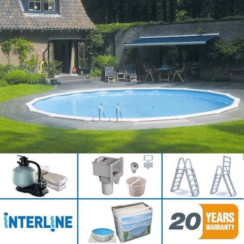 Interline Zwembad 'Sunlake' rond, 3,60 m