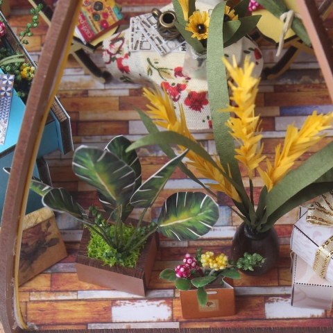 Diy Miniatuur Huis Kit voor Volwassenen om DIY Craft House Model Kit met Meubels en Gereedschap te Bouwen Maak je Eigen Creatieve Geschenk (Starry Flower House)