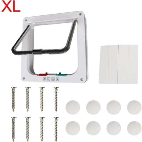 Kattenluik XL - Kattenluik met 4 standen - Wit