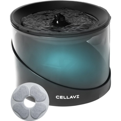 Cellavi Drinkfontein Kat & Hond incl. Waterfilter - Waterfontein Kat - Kattenfontein - Drinkbak Waterdispenser