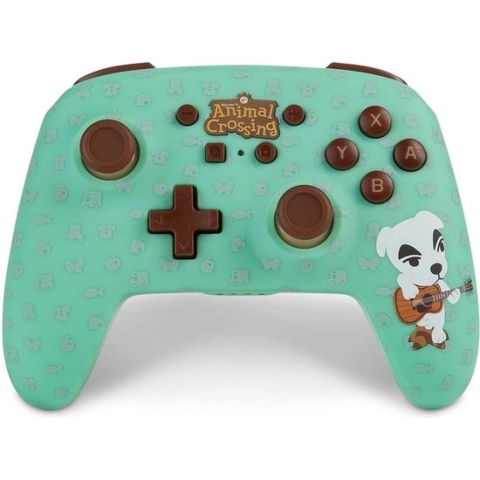 PowerA Officieel gelicentieerde draadloze Nintendo Switch Pro Controller - Animal Crossing: K.K. Slider - Groen