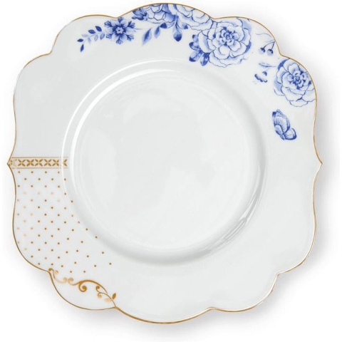 Pip Studio set 6 borden 'Royal Wite' 23.5cm