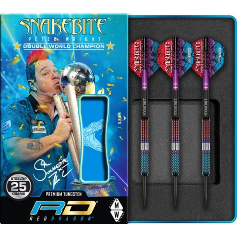 RED DRAGON - Peter Wright Spirit: Steeltip Tungsten Dartpijlen Professioneel - 25 gram