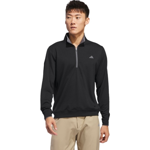 adidas Performance Lichtgewicht Top met Halflange Rits - Heren - Zwart- L