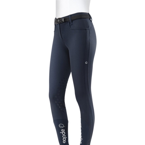 Eqode by Equiline Dames Rijbroek KneeGrip - maat 40 - blue