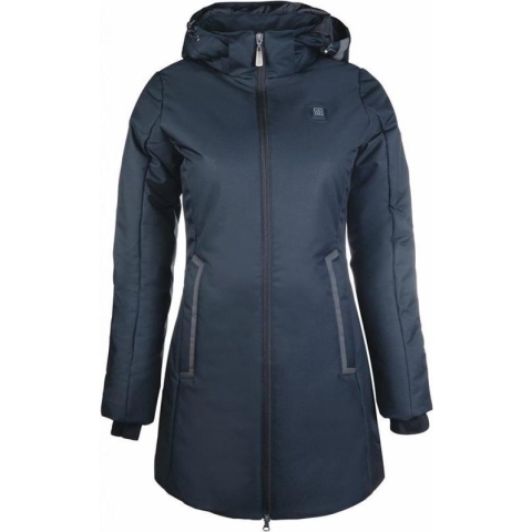 Ruiterjas Elegant Heating (met verwarming) waterafstotend Donkerblauw maat L met extra sterke powerbank (10.000 mAh)