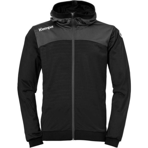 Kempa Emotion 2.0 Jas met Capuchon Zwart-Antraciet Maat 4XL