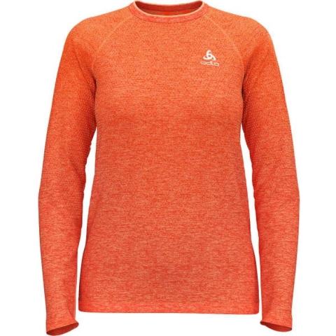 Odlo Essential Seamless T-Shirt Crew Neck L/S Coral Maat L