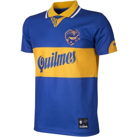 COPA - Maradona x COPA Boca Juniors 1995 Retro Voetbal Shirt - L - Blauw