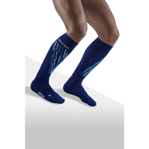 CEP Thermo Compression skisokken blue / azure