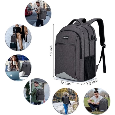 Mannen en Dames,Schooltas Tiener Jongen en Meisje Dagrugzak Laptop Rugzak voor Universiteit Middelbare School Kantoor Werk Stedentrip Reis