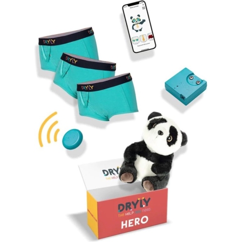 Dryly Plaswekker tegen Bedplassen voor Meisjes - Zindelijkheidstraining incl. App - Hero Pakket - Maat 158/164