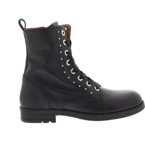 Develab 42258 Veterboots - Laarzen Met Veters - Meisjes - Zwart - Maat 39