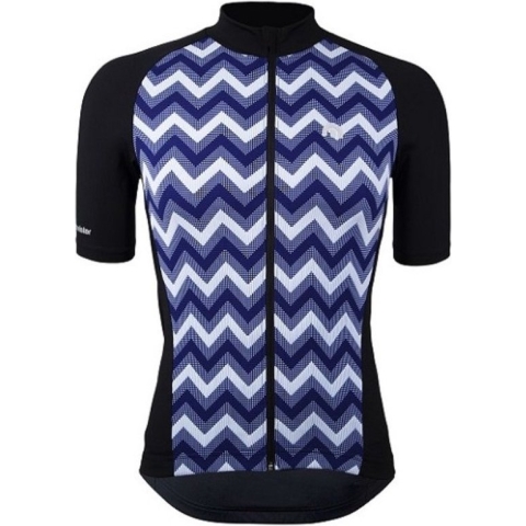 Megmeister Jersey Zig Zag Navy-S