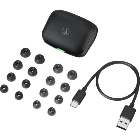 Audio-Technica TW Oortjes TWX7BK | Noise Cancelling headsets | Beeld&Geluid - Koptelefoons | 4961310161231