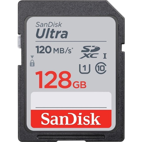 Geheugenkaart Sandisk SDXC Ultra 128GB (Class 10/UHS-I/120MB/s)