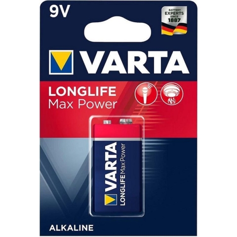 Batterij 9V Varta Alkaline Max Power