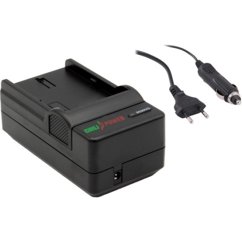 ChiliPower Nikon EN-EL24 oplader - stopcontact en autolader