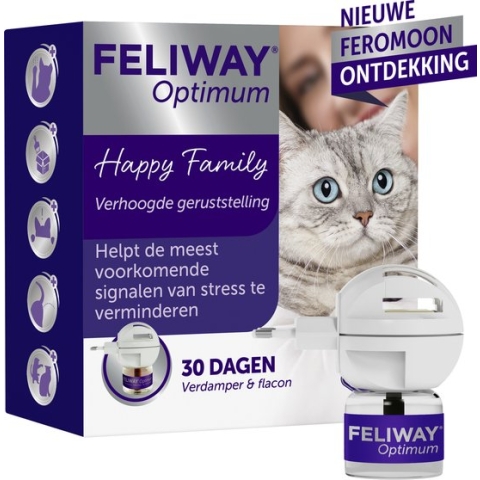 Feliway Optimum - Startset - 1 Verdamper met 1 Vulling - 48 ml - Anti-stress voor Kat