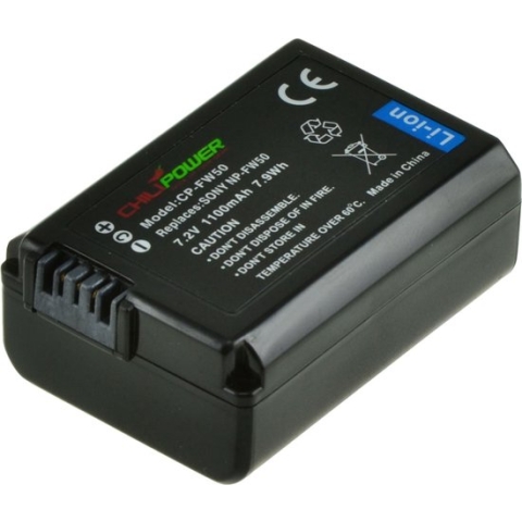 ChiliPower NP-FW50 accu voor Sony - 1100mAh