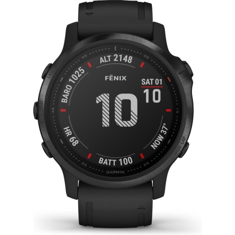 Garmin Fenix 6S PRO Multisport Smartwatch - Geavanceerde GPS Tracker - Multisport - 10ATM Waterdicht - Zwart