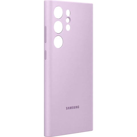 Samsung Silicone Cover S23 Ultra Lila | Telefoon hoesjes | Telefonie&Tablet - Bescherming | 8806094770568