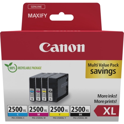 Canon PGI-2500XL BK/C/M/Y Multi | elektronica en media | Ongesorteerd - | 8714574679006