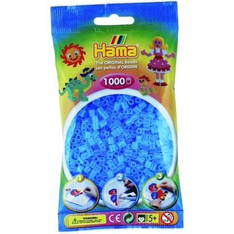 Hama Strijkkralen 1000 Blauw Transparant