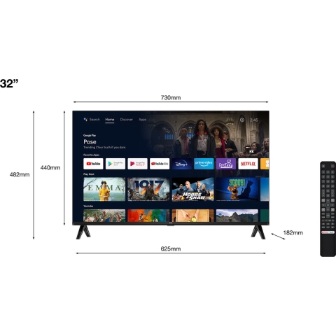 TCL Full HD Android Smart TV 32S5400AF (2023) 32″