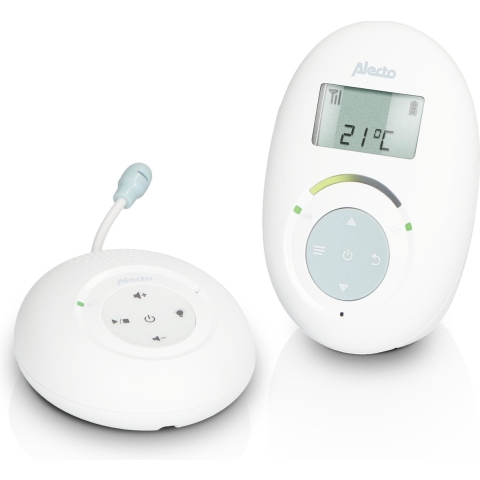 Alecto DBX120 - Full Eco DECT babyfoon met display, wit/blauw