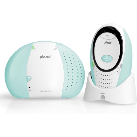 Alecto DBX-85MT - Full Eco DECT babyfoon, wit/mintgroen