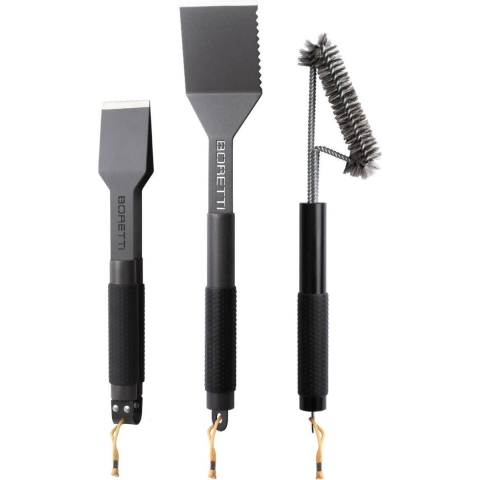 Boretti BBQ 3-delige set (tang compact, spatel, borstel)