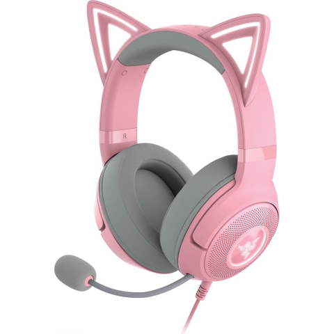 Razer Kraken Kitty V2 Bedrade PC Gaming headset Roze