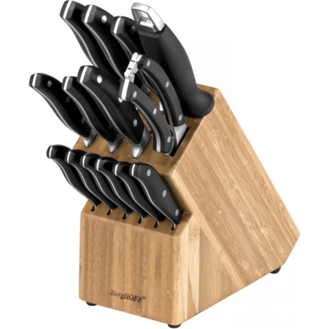 BergHOFF Essentials 15-delig Messenblok | Keukenmessen | Keuken&Koken - Keukengerei | 1307144