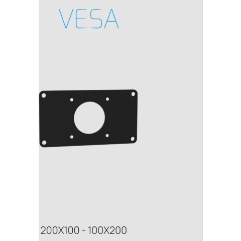 Tv Standaard Ellips 100 - Vesa 200X100 Zwart