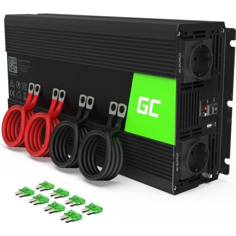 Spanningsomvormer Inverter 24V naar 230V 2000W / 4000W Gemodificeerde sinusgolf