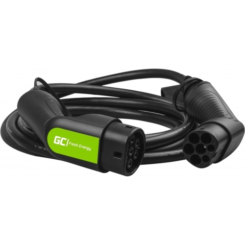 EV Type 2 22kW 5m kabel voor het opladen van Tesla Model 3 / S / X, Leaf, ZOE, i3, ID.3, I-Pace, E-Tron, Taycan