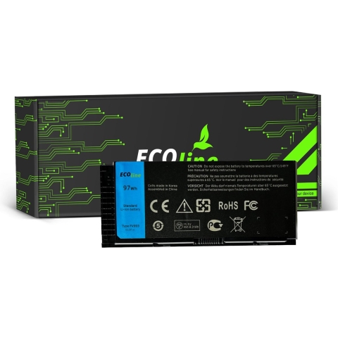 EcoLine - FV993 Batterij Geschikt voor de Dell Precision M4600 M4700 M4800 M6600 M6700 / 11.1V 7800mAh