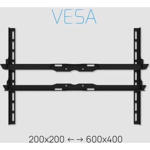 Tv Standaard Ellips 100 - Vesa 600X400 Zwart
