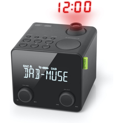 Muse M-189CDB Digitale wekkerradio met DAB+ en projectie
