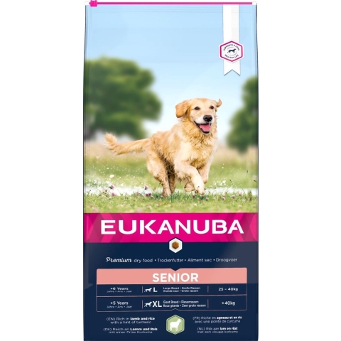 Eukanuba Senior Large met lam & rijst hondenvoer 2 x 12 kg