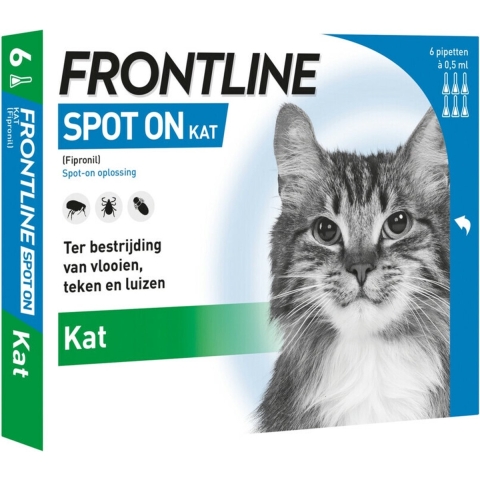 Frontline Spot-on kat 2 x 6 pipetten