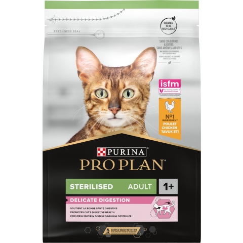 Pro Plan Sterilised Adult Delicate Digestion met kip kattenvoer 2 x 3 kg