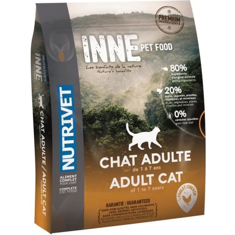 Nutrivet Inne Cat Adult kip kattenvoer 2 x 6 kg