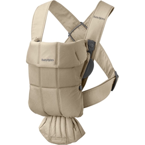 BabyBjörn Draagzak Mini - Beige (Woven)